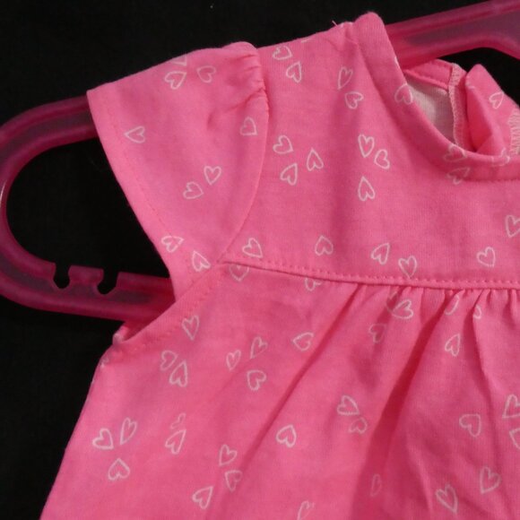 CARTER'S - Just One You | 3M | Cute Pink Baby Dress with Hearts | NWT - Picture 4 of 16